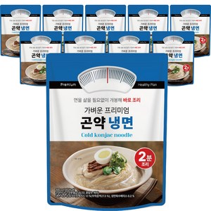 기벼운 프이미엄 고구마전분 2가지맛 곤약 물냉면, 500g, 10개