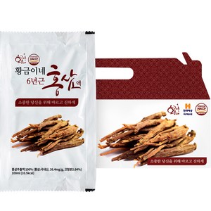 황금이네 6년근 홍삼액 30p, 100ml, 30개