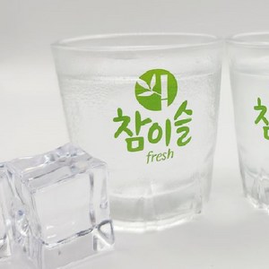 참이슬 fresh 소주잔, 투명, 1개