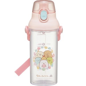 산리오 PSB5TRC 휴대용 계량 물병, 스밋코구라시, 480ml, 1개