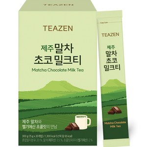 티젠 제주 말차 초코 밀크티, 15g, 20개입, 1개