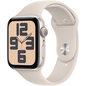 Apple 2023 애플워치 SE 2세대 알루미늄 케이스, 44mm, GPS, 스타라이트 / 스타라이트 스포츠 밴드, S/M