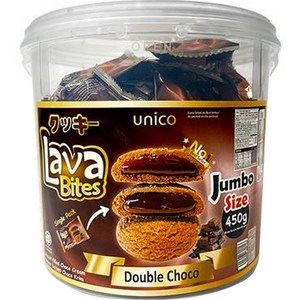 유니코 라바 바이츠 더블초코 쿠키, 450g, 1개