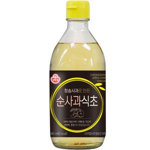 오뚜기 청송사과로만든 순사과식초, 1개, 345ml