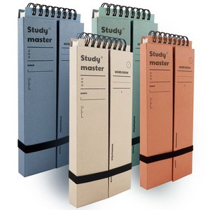 뮤니드 단어 암기장 140매 4종 세트, beige, in blue, mint, orange, 1세트