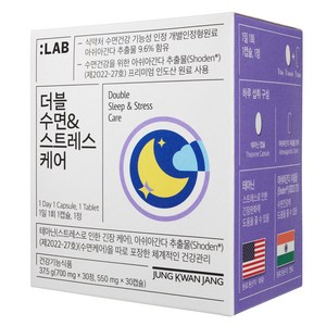 정관장LAB 더블 수면 스트레스케어, 60정, 1개