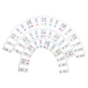 코네임 피아노 건반 실리콘 음계 음표기호 3W165, 88키, 1개