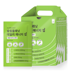 슬림플래닛 데일리 에너지 업 애플샤인머스캣맛 7p, 490ml, 1개