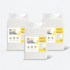 미스터추추 강아지 논슬립 배변패드 레몬향 15g, 100개입, 3개