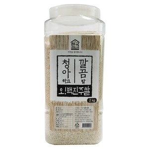 한국라이스텍 2024년산 햅쌀 백진주쌀 백미, 등 외, 2kg, 1개