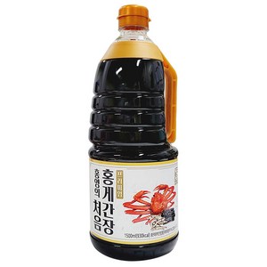 홍영의 처음 프리미엄 홍게간장, 1.5L, 1개