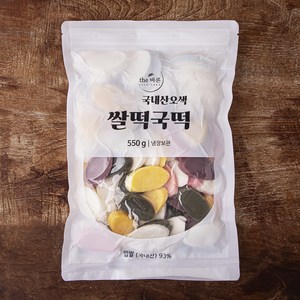 국내산 오색 쌀떡국떡, 550g, 1개