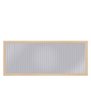 타공판닷컴 클리어 아일랜드 폴리카보네이트 파티션 세로 800 x 120 x 300 mm, 네츄럴(프레임), 연스모그(패널)