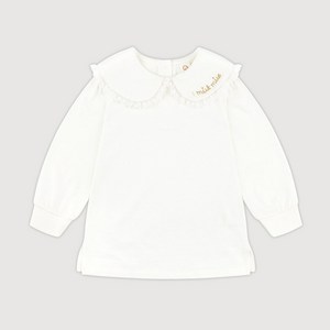 밀크마일 여아용 슈슈블랑 카라 티셔츠