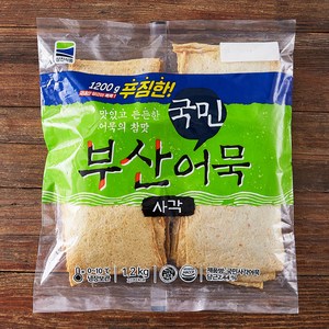 국민 사각 어묵 30장, 1.2kg, 1개