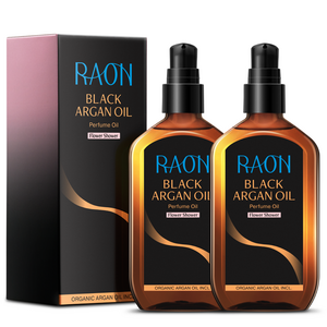 라온 블랙 아르간 퍼퓸 헤어오일 플라워 샤워, 100ml, 2개