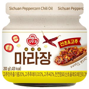 오뚜기 마라장 산초 앤 고추, 200g, 1개