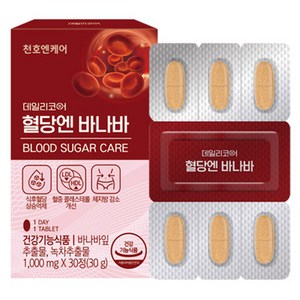 데일리코어 천호엔케어 혈당엔 바나바 30g, 30정, 1개