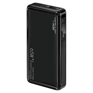 라플루 65W 초고속 대용량 보조배터리 20000mAh, RPB-65W, 블랙