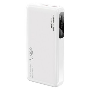 라플루 65W 초고속 대용량 보조배터리 20000mAh, RPB-65W, 화이트