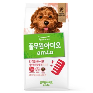 풀무원아미오 강아지 건강담은 식단 기능성 사료, 피부/피모, 1.8kg, 1개