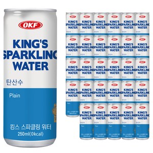 오케이에프 킹스 스파클링 워터, 30개, 250ml