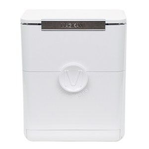 매직캔 애니웨어 벽걸이 부착형 휴지통 MNE150W, 화이트 + 크롬(MNE150WWCR)