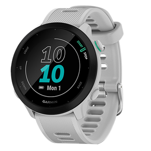 가민 Forerunner 55 러닝 스마트워치, 화이트, 42mm, GPS