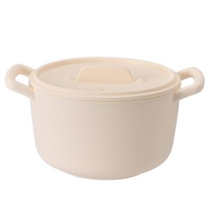 UH홈데코 실리콘 전자레인지 찜기 1200ml, 베이지, 1개