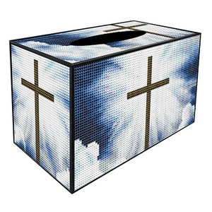 디클레어 보석십자수 휴지케이스, 06 하늘의 십자가, 1개