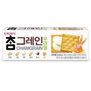 크라운 참그레인 우리밀 과자, 48g, 1개