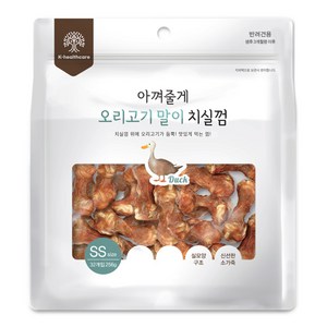 아껴줄게 강아지 치실껌 오리고기말이 간식 32p, 오리고기, 256g, 1개