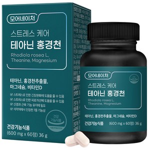 모어네이처 스트레스 케어 테아닌 홍경천, 60정, 1개