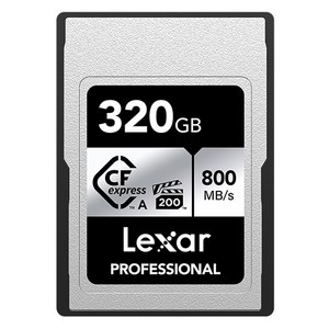 렉사 소니 카메라 전용 CFexpress Type A 메모리 카드 Silver, 320GB, 1개