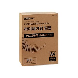 라미에이스 대용량 VOLUME PACK 코팅필름 0.1mm, A4, 300개