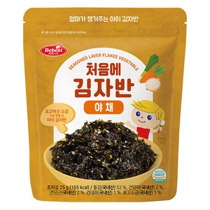 베베스트 유아용 처음에 김자반, 야채, 25g, 1개