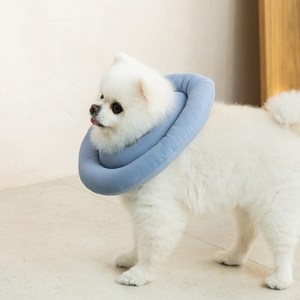 레토 강아지 고양이 넥카라 방수 초경량 대형견 소형견, 블루, 1개