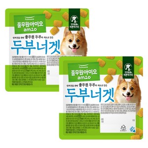 아미오 강아지 자연담은 간식 두부너겟, 80g, 2개, 두부맛