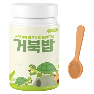 페이토 전연령 거북이 사료 거북밥 100g + 먹이스푼 세트, 1세트