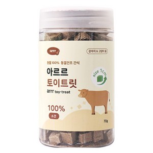 아르르 반려동물 토이트릿 동결건조 간식 1cm, 소간, 70g, 1개