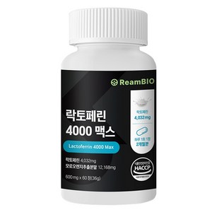 림바이오 락토페린 4000 ReamBIO 맥스 36g, 1개, 60정