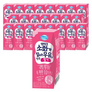 덴마크 소화가 잘되는 우유로 만든 딸기, 190ml, 24개