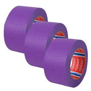 다다 칼라 마스킹 종이테이프 50mm x 15m, 퍼플, 3개