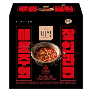 더미식 매움주의 장인라면 2p 135g, 1개