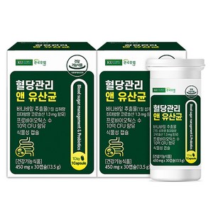 건국유업 혈당관리 앤 유산균 13.5g, 30정, 2개