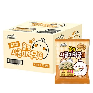 몰랑 사골미역국 라면 105g, 32개