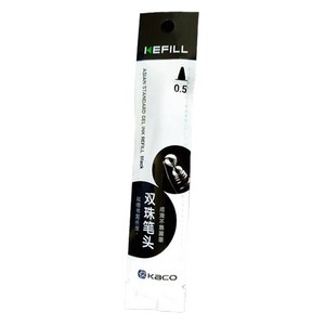 카코 젤펜 중성 리필심 Ver2 0.5mm, 블랙, 1개