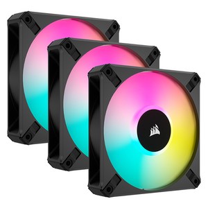 커세어 iCUE AF120 RGB ELITE 시스템 쿨러 120mm Node Core XT, 블랙, 3개