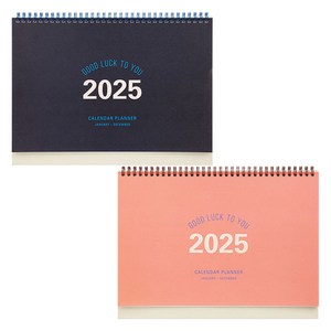 테이블토크 2025 빅 캘린더 플래너 2종 세트, 인디고 블루, 코랄핑크, 1세트