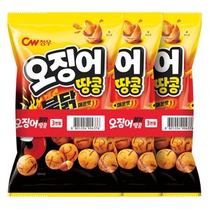 청우식품 오징어땅콩 불닭맛 3p, 270g, 1개